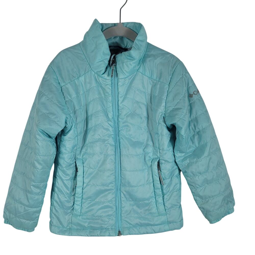 Columbia Omni Heat Front Zip Pockets Mint Color Unisex KIDS Jacket XXS